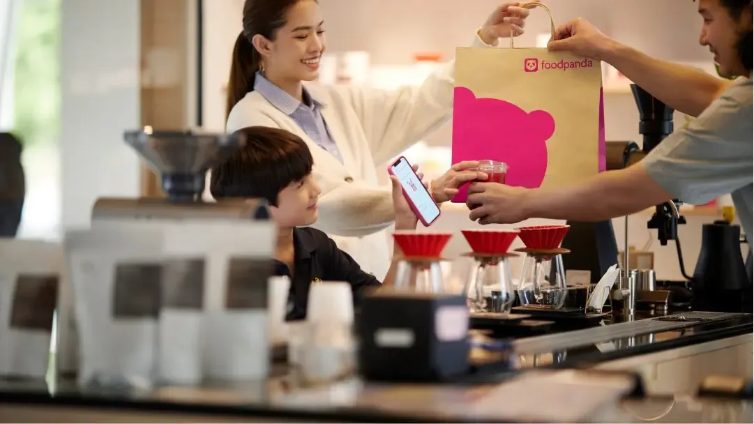 Pickup order being handed over